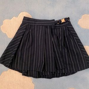 urban outfitters navy pin stripe mini skirt